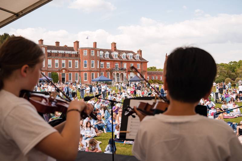 W Arts Festival 75 339 Main Stage Violin View Of Festival
