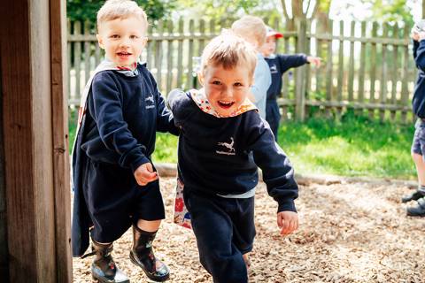 Pre-Prep children in playground